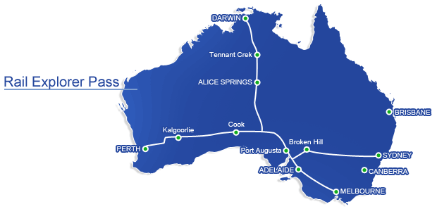 Rail Explorer Pass - Rail Pass for Australia