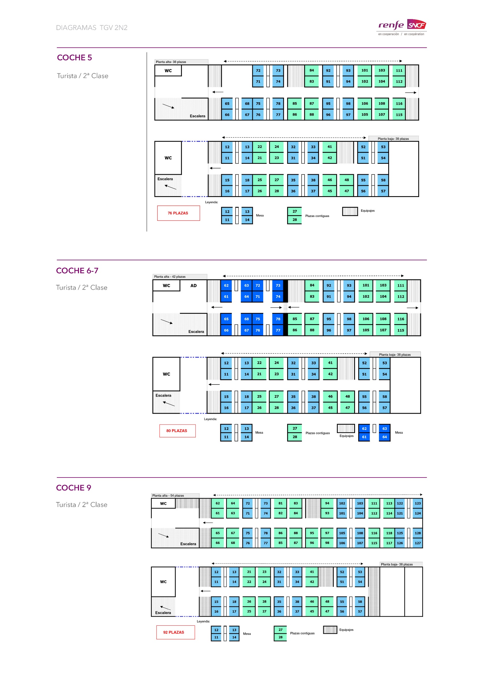 Train Seating Chart