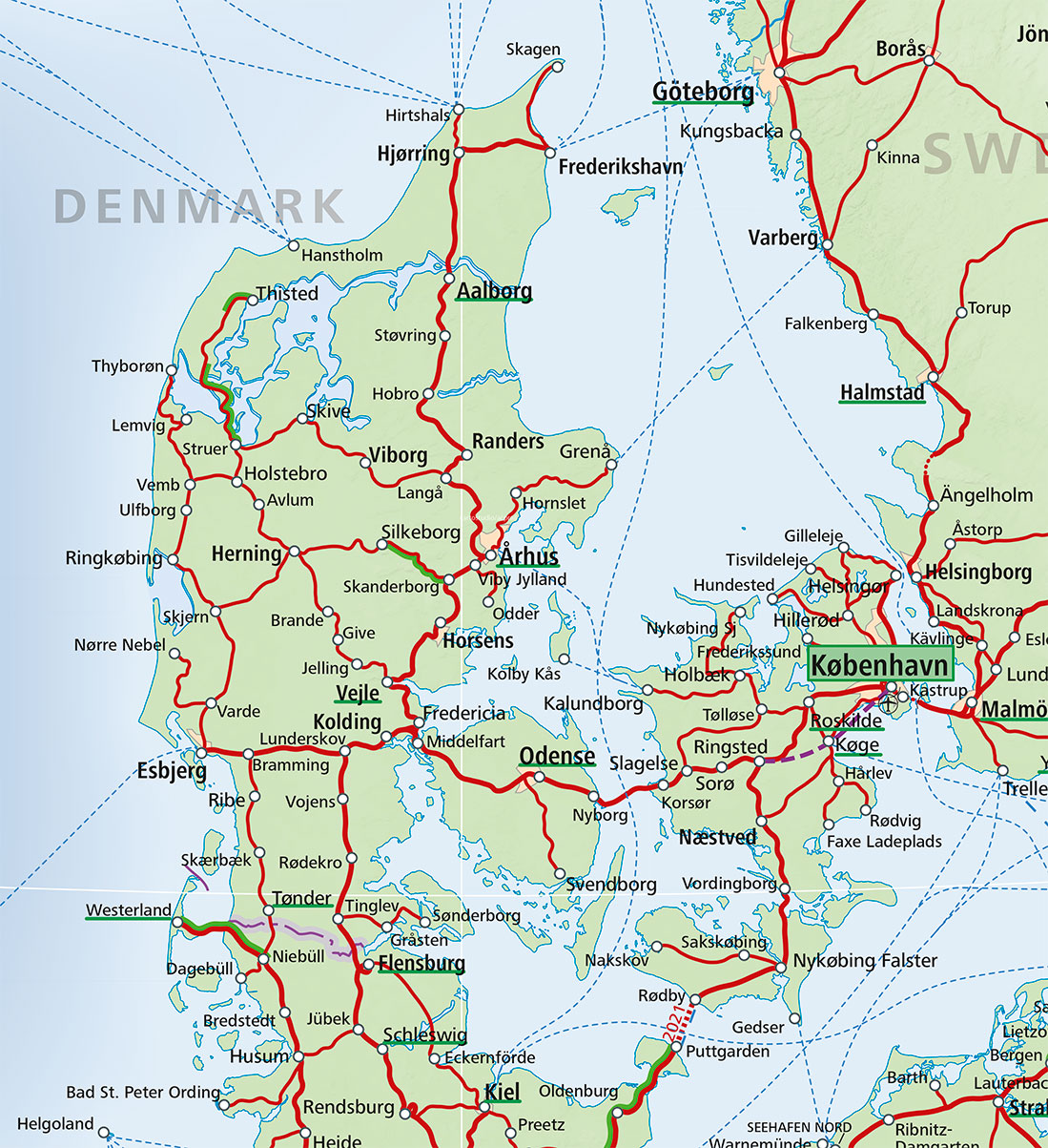 Denmark Train Map – ACP Rail