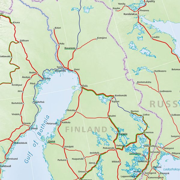 Finland train map