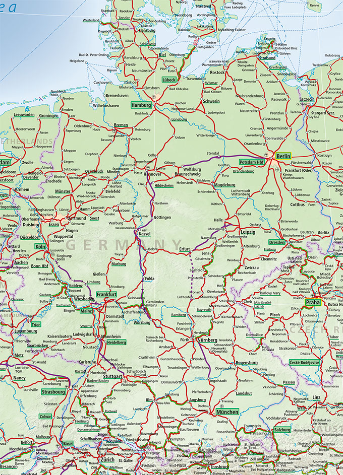 Tage af hvor ofte Den anden dag Germany Train Map – ACP Rail
