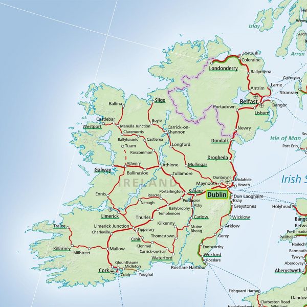 Ireland train map