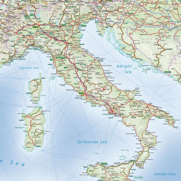 Italy train map