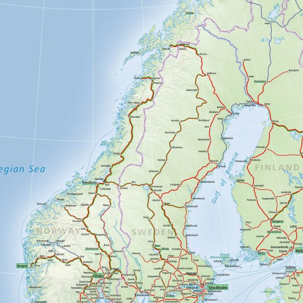 Norway train map