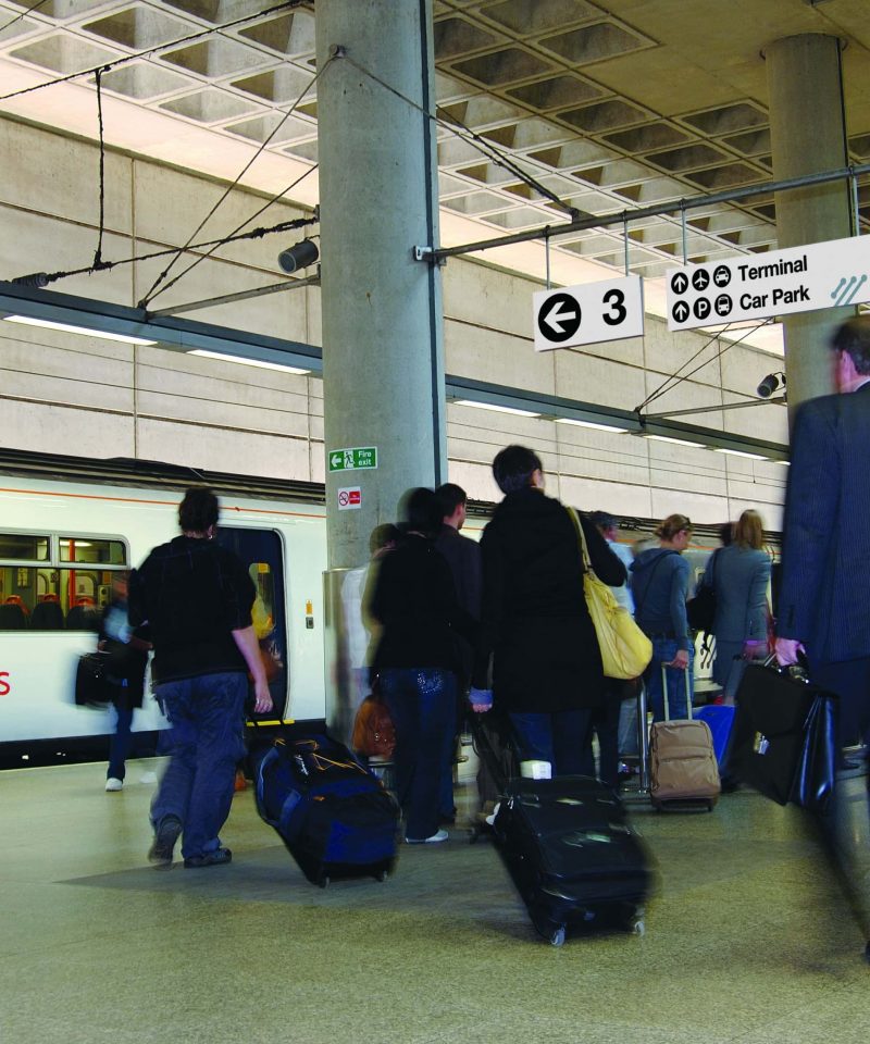 London to Stansted Airport by train